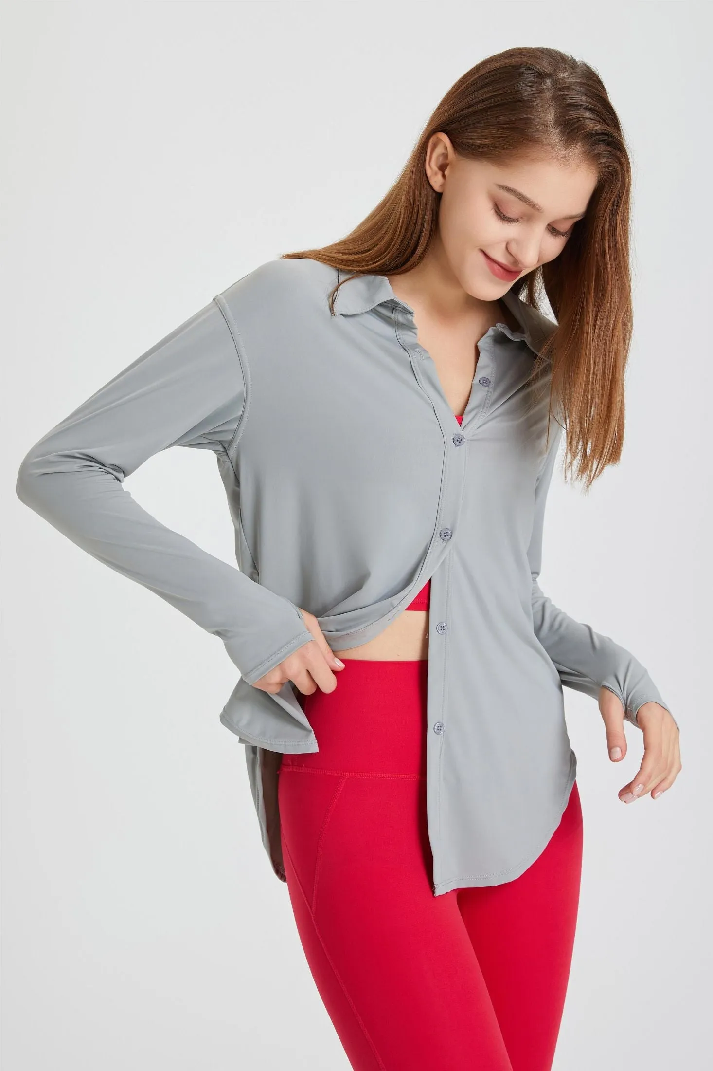 Sun Protection Button Up Long Sleeve Shirts