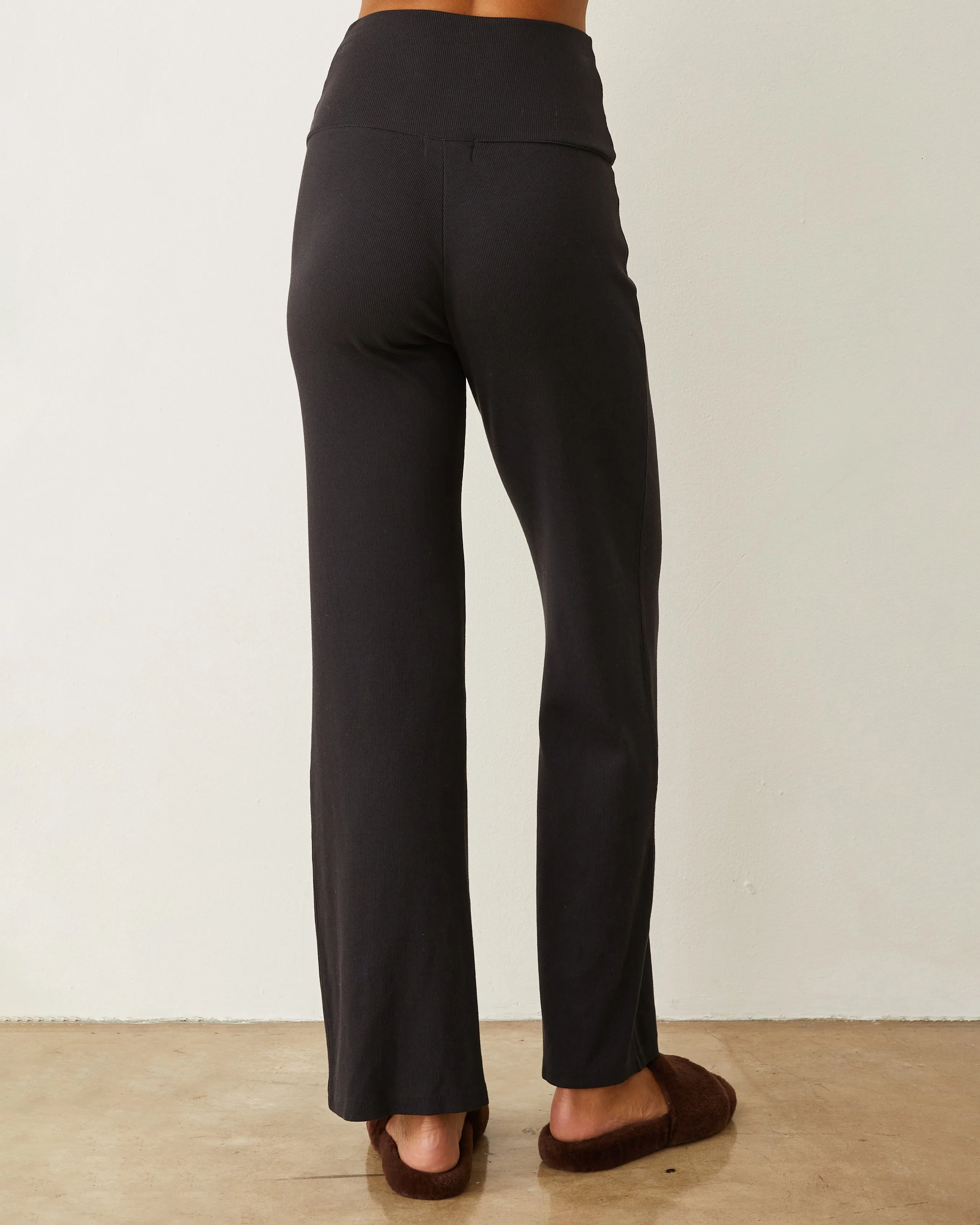 Supima Rib Flare Pant