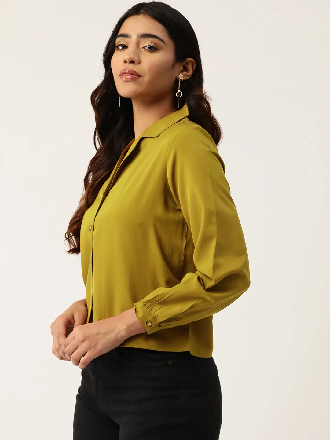 Women Solid Opaque Casual Shirt
