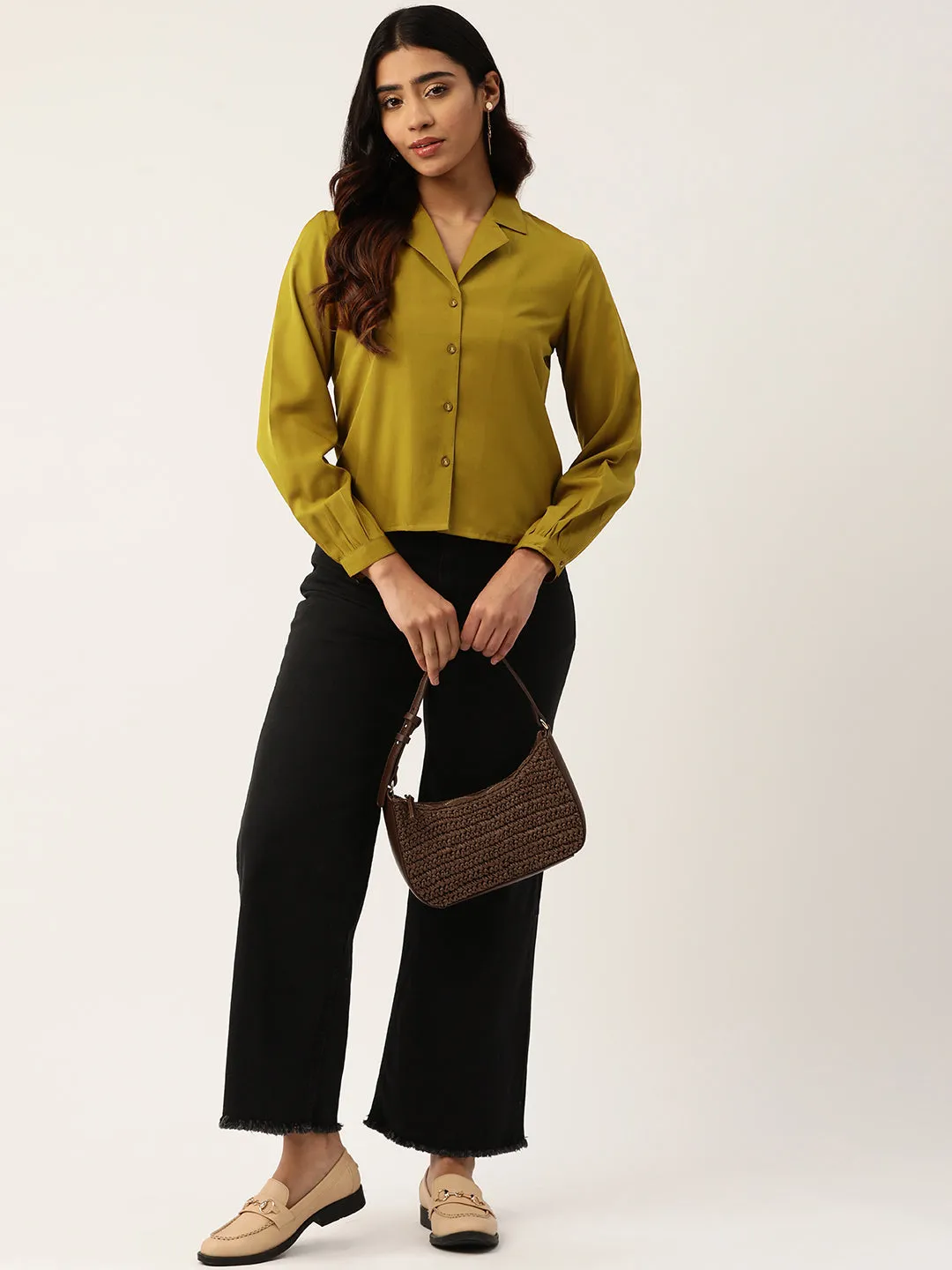 Women Solid Opaque Casual Shirt