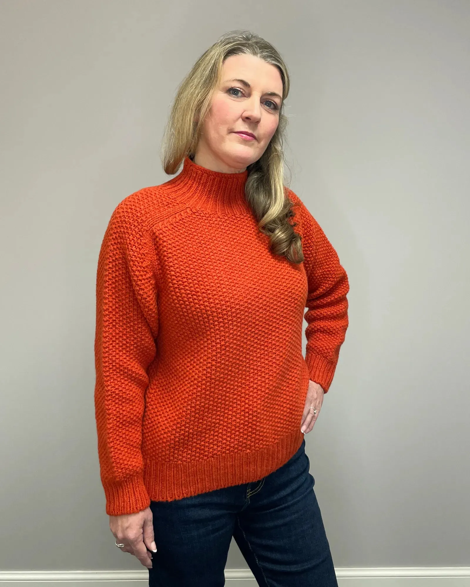 Women's Knitted Jumper (L4623/5A) - Furnace