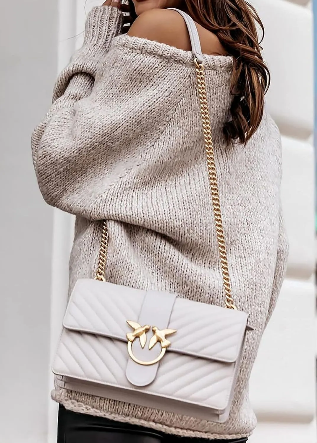 Women’s Ribbed Knit Oversized Pullover – Casual Fall Sweater