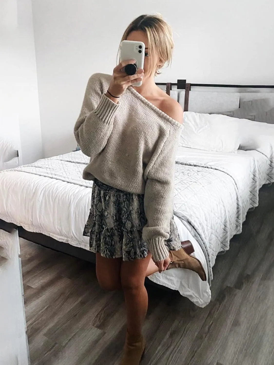 Women’s Ribbed Knit Oversized Pullover – Casual Fall Sweater